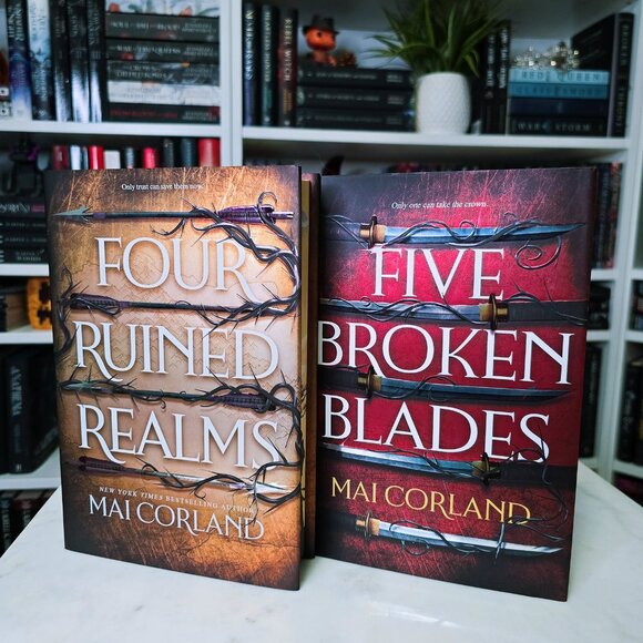 MAI CORLAND - Five Broken Blades & Four Ruined Realms (HARDCOVER) - Picture 2 of 6